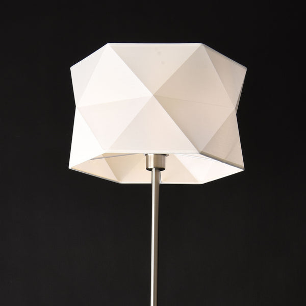 Lampadaire Narwa 152 cm E27 60W Métal Chrome/Blanc lux.pro