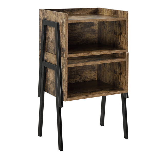 Table de chevet Andernach 52x42x35 cm couleur bois en.casa