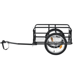 Remorque Vélo de Transport 130 x 72 x 49 cm Capacité max. 40 kg Noir [pro.tec]