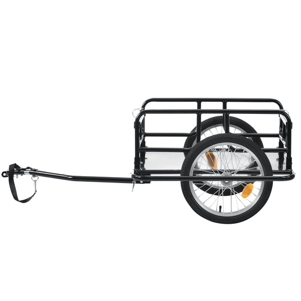 Remorque Vélo de Transport 130 x 72 x 49 cm Capacité max. 40 kg Noir [pro.tec]