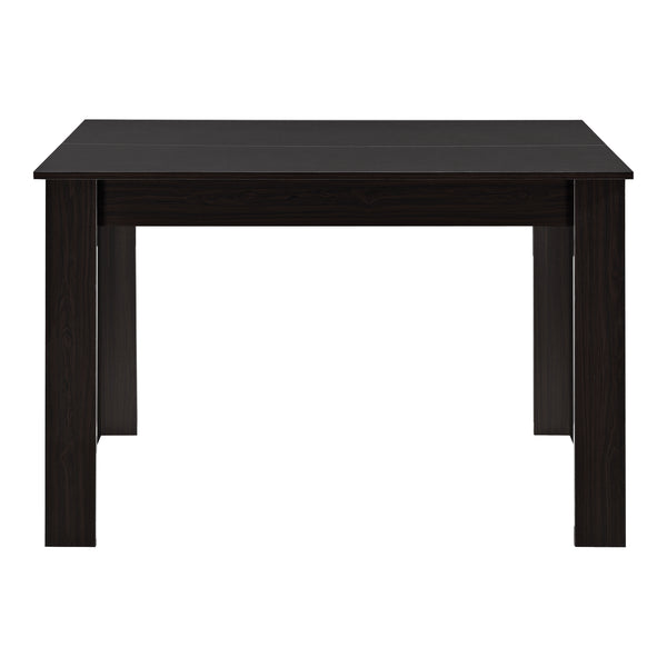 Table à manger Skien 117x76x74 cm aspect noyer brillant en.casa