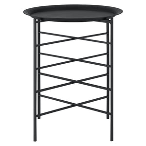 Table d'appoint Wiltz 40x40x53 cm Métal Noir en.casa