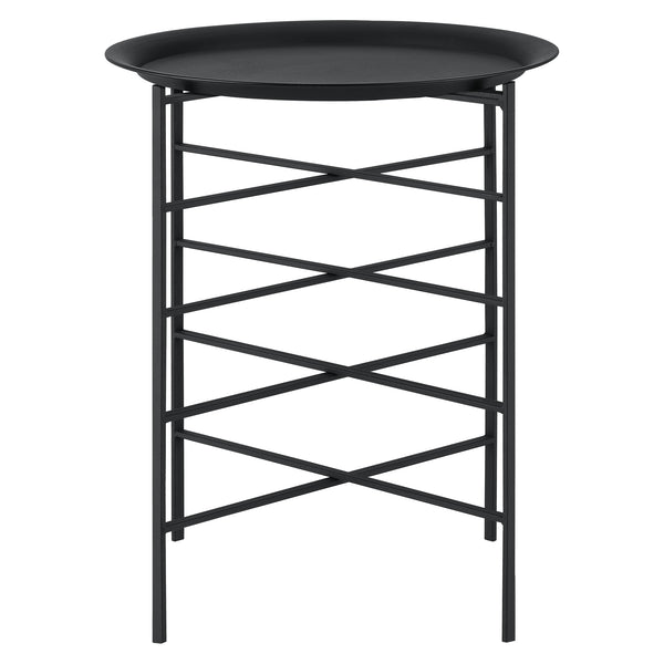 Table d'appoint Wiltz 40x40x53 cm Métal Noir en.casa