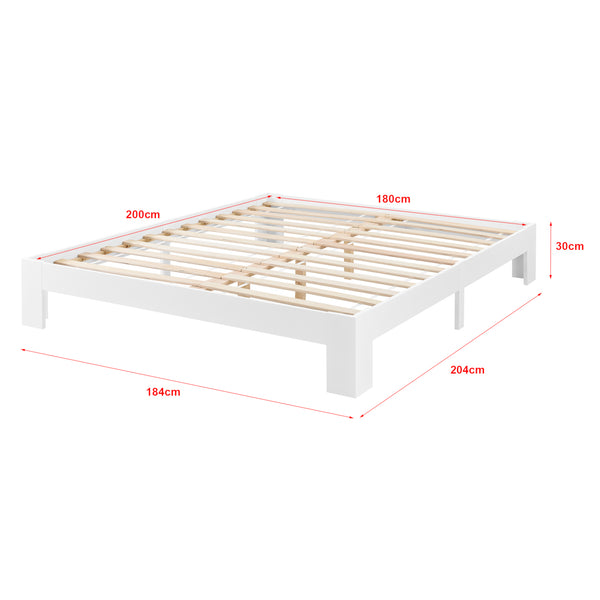 Lit en bois Raisio avec matelas en mousse froide différentes couleurs et tailles en.casa