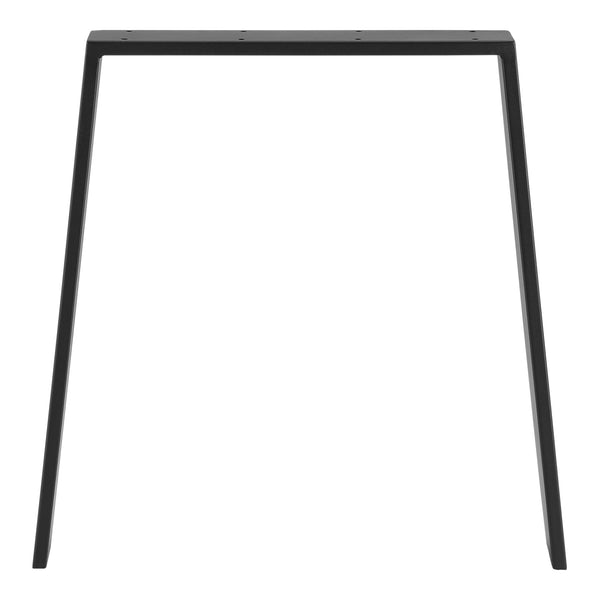 Structure de table Kraftisried lot de 2 55/70x72cm acier noir [en.casa]