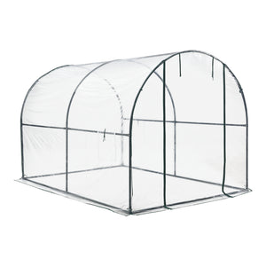 Serre de jardin tunnel Grünwald en acier et PVC 200 x 300 x 190 cm [en.casa]