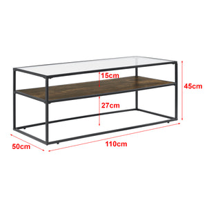 Table basse Söderköping 45x110x50cm en.casa