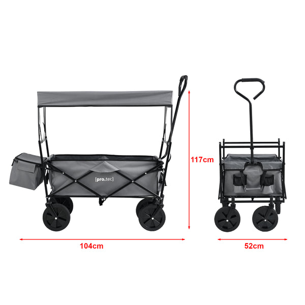 Chariot pliable avec toit [pro.tec]