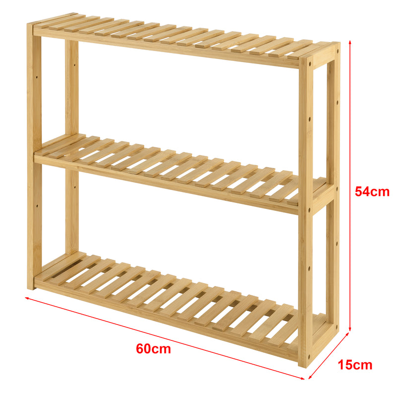 Croquis coté Étagère de Rangement Örnsköldsvik 60 x 15 x 54 cm [en.casa]