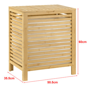 Panier à linge en bambou Skövde [en.casa]