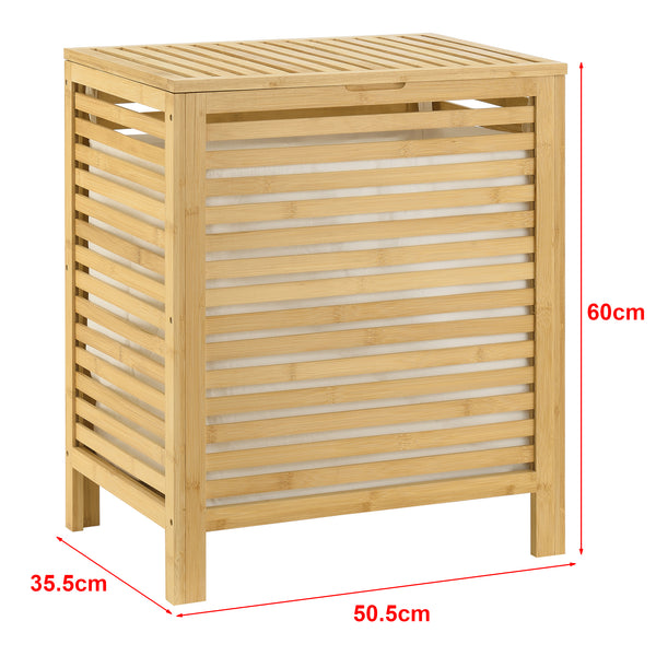 Panier à linge en bambou Skövde [en.casa]