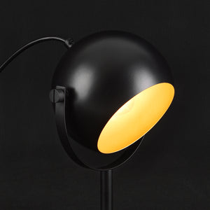 Lampe de bureau Finja E27 en métal 31 cm noir [lux.pro]