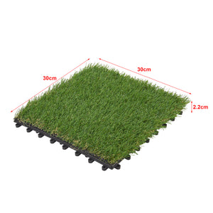 Dalles de gazon synthétique Wiesloch Set de 11 1m² [en.casa]