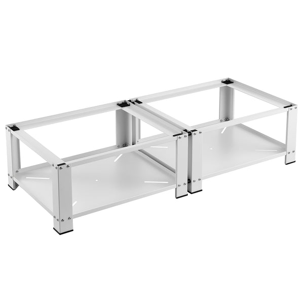 Double socle Cremlingen avec étagère pour lave-linges séche-linges 127 x 54 x 31 cm [en.casa]