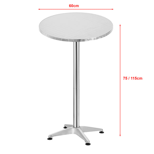 Table de bistrot ronde Avesta à hauteur réglable 75 cm / 115 cm [en.casa]