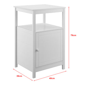 Table d'appoint Merijärvi 79x48x39cm Blanc [en.casa]