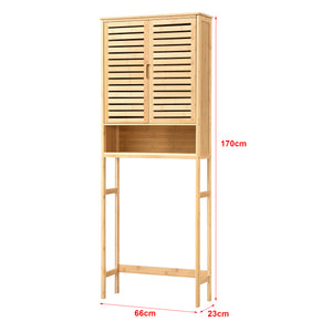 Meuble de rangement Geta pour WC à 2 portes 170 x 66 x 23 cm [en.casa]