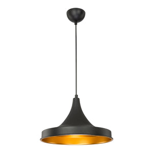 Suspension Bamber Bridge en métal 91 cm E27 noir / laiton [lux.pro]