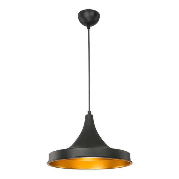 Suspension Bamber Bridge en métal 91 cm E27 noir / laiton [lux.pro]