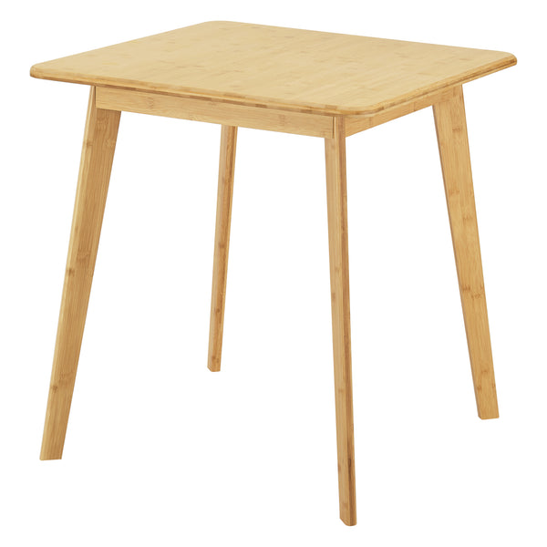 Table à manger Närpes pour 2 personnes Bambou 75x70x70 cm [en.casa]