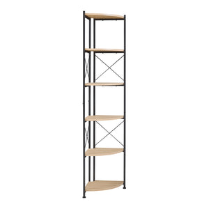 Étagère à plantes Ulfborg 6 niveaux 160 x 30 x 30 cm effet bois noir [en.casa]