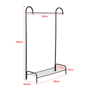Porte-manteau Vallø en métal noir [en.casa]