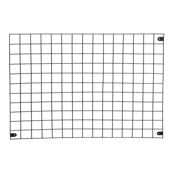 Panneau de grille Sæby mural 75 x 55 cm noir [en.casa]