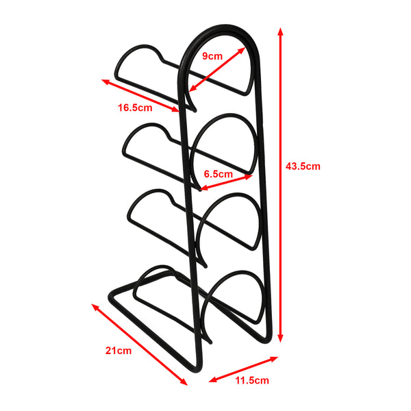 Étagère à vin Anchamps pour 4 bouteilles [en.casa]