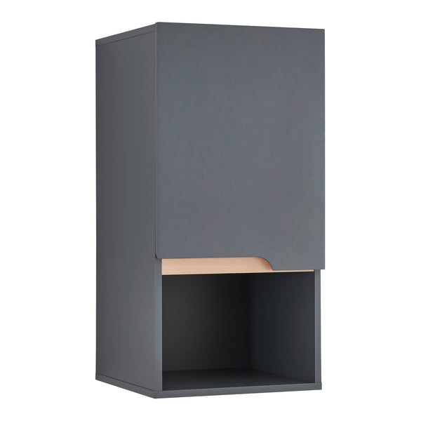 Armoire murale de salle de bain Bergkamen 60 x 30 x 30 cm gris effet bois [en.casa]