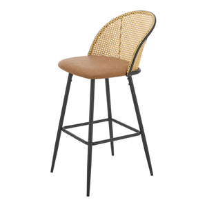 Lot de 2 tabourets de bar Gausdal 102 x 44 x 63 cm marron [en.casa]