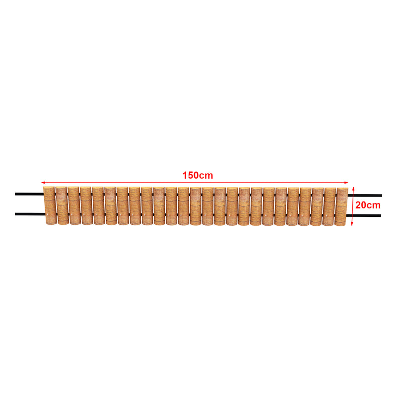 Croquis coté Palissade Rotta bois de pin 150 x 20 cm naturel [en.casa]
