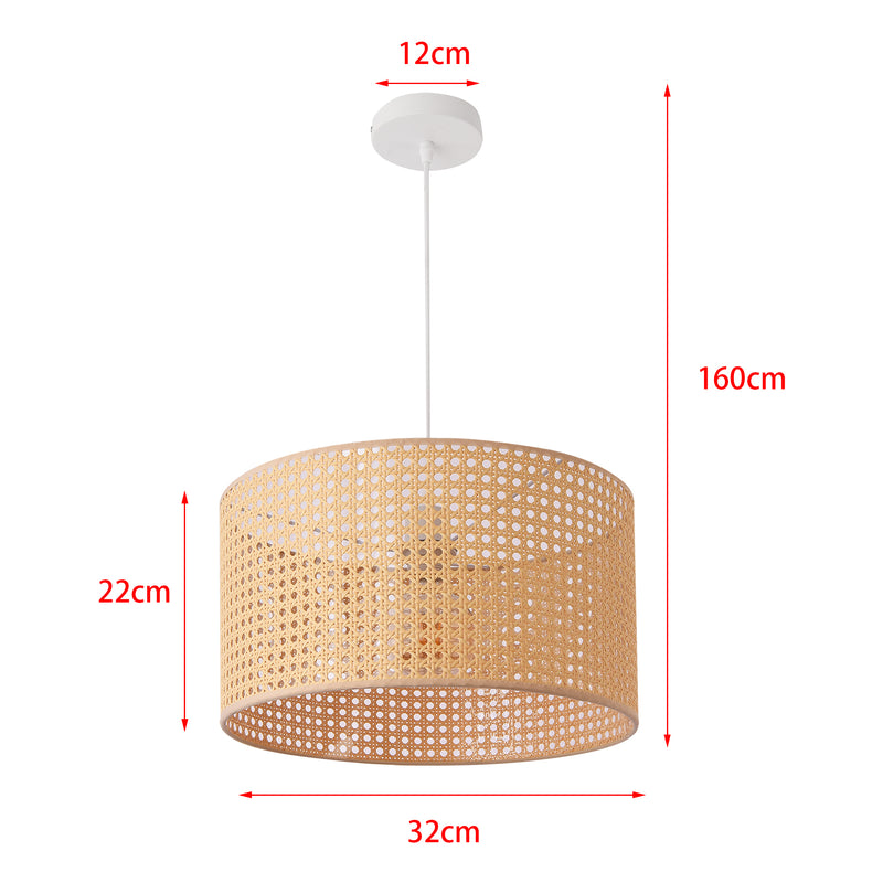 Croquis coté Suspension Shrewsbury 160 x 32 cm noir beige lux.pro