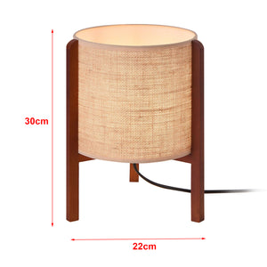 Lampe de table Solihull Beige / Marron [lux.pro]