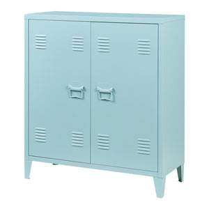 Armoire métallique Oripää - 90x80x33cm - Bleu gris