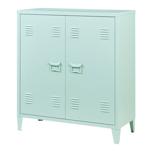 Armoire métallique Oripää - 90x80x33cm - Vert pastel