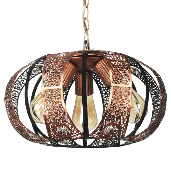 Suspension Harpenden 52 x 38 x 38 cm 3 x E27 cuivre [lux.pro]