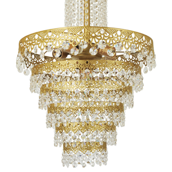Lustre Fleetwood 93 x 45 x 45 cm 6 x E27 doré [lux.pro]
