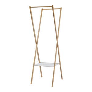 Porte-manteau pliant Iisalmi Bambou [en.casa]