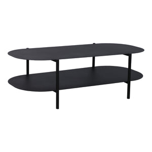 Table basse Enebakk 112x62x40,5cm Noir, mat [en.casa]