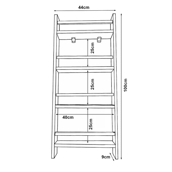Étagère murale Miehikkälä bois de pin 100 x 44 x 9 cm  naturel [en.casa]
