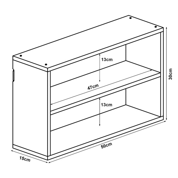 Étagère murale Gol 50x15x30 cm Bambou [en.casa]