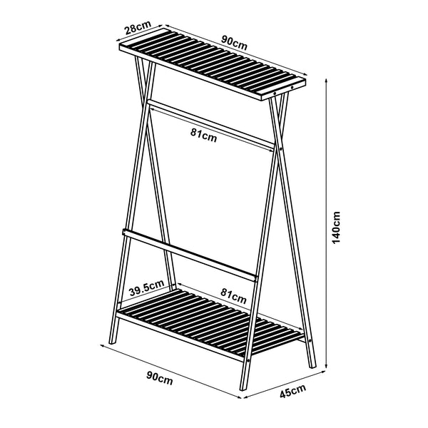 Porte-manteau Horten Bambou [en.casa]