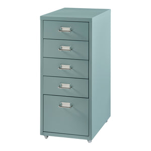 Caisson de bureau Kökar à roulettes avec 5 tiroirs 69 x 28 x 41 cm [en.casa]