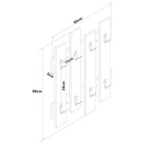 Porte-manteau mural Raseborg [en.casa]
