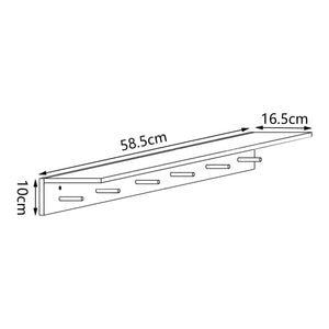 Porte-manteau mural Fjord Bambou [en.casa]