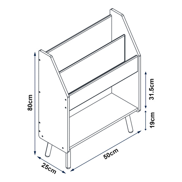 Table d'appoint Inderøy 80x50x25 cm Bambou [en.casa]