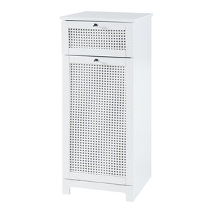 Armoire à linge Karlsøy 90x38x40cm Blanc [en.casa]