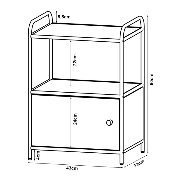 Table d'appoint Gulen Noir/Aspect chêne [en.casa]