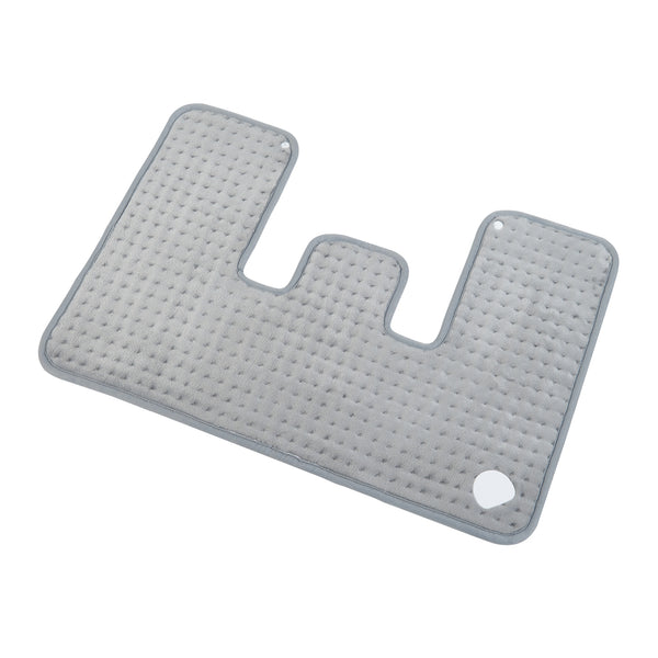 Coussin chauffant électrique Borrello 100W 65x45cm Gris [en.casa]