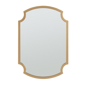 Miroir mural Aura 80x55 cm couleur or [en.casa]